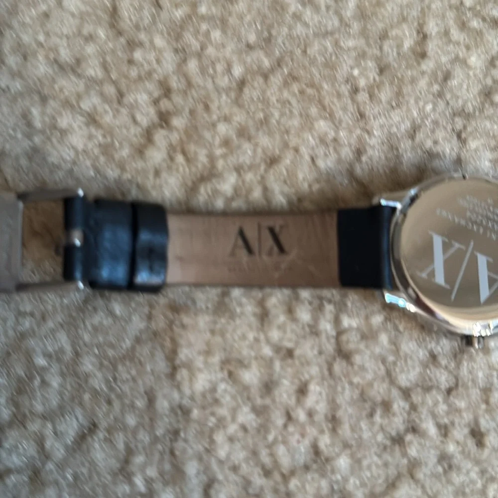 ARMANI EXCHANGE GENUINE LEATHER WATCH